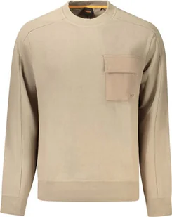 Hugo Boss Beżowy Bawełniany Sweter Męski Dla Stylowego Komfortu - XL - Swetry męskie - miniaturka - grafika 1