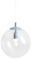 Lampy sufitowe - Wisząca szklana lampa Globe 562G16 okrągła niebieska - miniaturka - grafika 1
