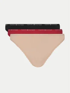 Tommy Hilfiger Komplet 3 par fig klasycznych UW0UW05953 Kolorowy - Majtki damskie - miniaturka - grafika 1
