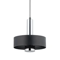 Lampy sufitowe - Wisząca lampa Rif 40715 Sigma krążek do salonu czarna srebrna - miniaturka - grafika 1