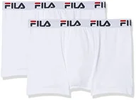 Majtki męskie - FILA Fila Bokserki męskie 2 sztuki FU5016/2 MAN BOXER 300 S, 300 białe, S, FU5016/2 FU5016/2 - miniaturka - grafika 1