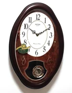 Zegary - Zegar ścienny Rhythm CMJ320NR06 56 cm kuranty - miniaturka - grafika 1