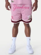 Spodenki męskie - New Era Szorty sportowe New York Yankees MLB Floral 60596339 Różowy Regular Fit - miniaturka - grafika 1