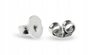 ZAPIĘCIE DO KOLCZYKÓW NA SZTYFT TYPU BARANEK Z BIAŁEGO ZŁOTA 14KT 585 - Kolczyki - miniaturka - grafika 1