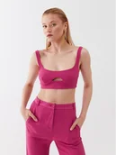 Koszulki i topy damskie - Patrizia Pepe Top 2C1454/A236-M447 Różowy Slim Fit - miniaturka - grafika 1