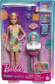 Lalki dla dziewczynek - Lalka Barbie Mattel Skipper Opiekunka Zestaw Karmienie maluszka HTK35 - miniaturka - grafika 1