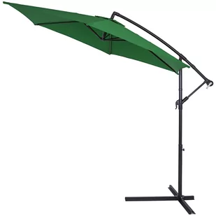 Parasol Ogrodowy Zielony Alu Ø330cm Ochrona UV 50+ - Parasole ogrodowe - miniaturka - grafika 1