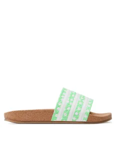 adidas Klapki adilette w GX9484 Zielony - Klapki i japonki damskie - miniaturka - grafika 1