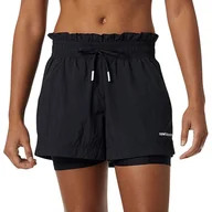 Spodnie sportowe damskie - Spodenki New Balance WS21118BK - czarne - miniaturka - grafika 1