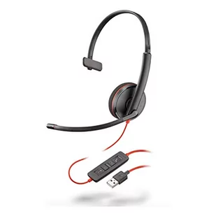 Plantronics BLACKWIRE 3210,C3210 USB-A,SINGLE UNIT (209744-22) 209744-22 - Sprzęt konferencyjny i radiowęzłowy - miniaturka - grafika 1