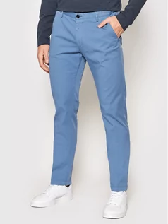 Spodnie męskie - BOSS Chinosy Rice3-D 50325936 Niebieski Slim Fit - grafika 1