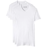 Koszulki męskie - Dim Ecodim męski t-shirt z dekoltem w serek, 100% bawełna, 3 sztuki, biały, 7 - miniaturka - grafika 1