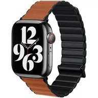 Akcesoria do smartwatchy - Pasek BELINE Magnetic Pro do Apple Watch 2/3/4/5/6/7/8/SE/SE 2/Ultra (42/44/45/49mm) Czarno-brązowy - miniaturka - grafika 1