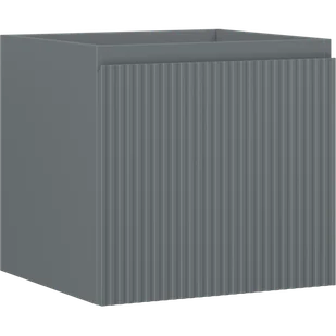 Mexen Rivel szafka łazienkowa podumywalkowa 50 cm, 1 szuflada, ryflowana , grafit mat - 91A20-05047-1-BF66 - Szafki łazienkowe - miniaturka - grafika 1