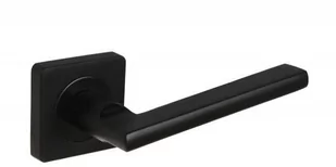 Klamka drzwiowa GAMET CLASSICO DH-98A-24Z-L36-KW-BL z rozetą kwadratową, czarny - Zamki i wkładki - miniaturka - grafika 1