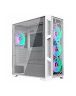 Obudowy komputerowe - RAIJINTEK PONOS ULTRA WHITE TG4, tower case (Kolor: BIAŁY, front and side panels made of tempered glass) - miniaturka - grafika 1