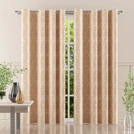 Zasłony - Zasłona Kamea złota na przelotkach 170x250cm - miniaturka - grafika 1