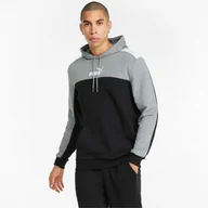 Bluzy sportowe męskie - Bluza treningowa męska Puma ESS+ Block Hoodie TR - miniaturka - grafika 1