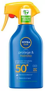 Przeciwsłoneczny spray do ciała Nivea Sun Protege y Hidrata Pistola SPF50 270 ml (4005900908735) - Balsamy i kremy do opalania - miniaturka - grafika 1