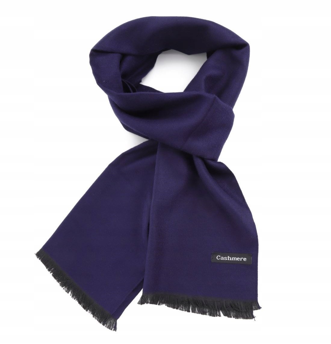 Męski Szal Granat Szalik Ciepły Szale Męskie