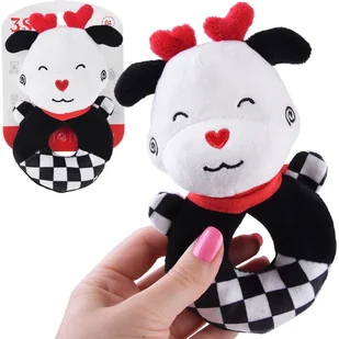 DLA DZIECI GRZECHOTKA DLA NIEMOWLAKA Z PISZCZAŁKĄ - Grzechotki dla dzieci - miniaturka - grafika 1