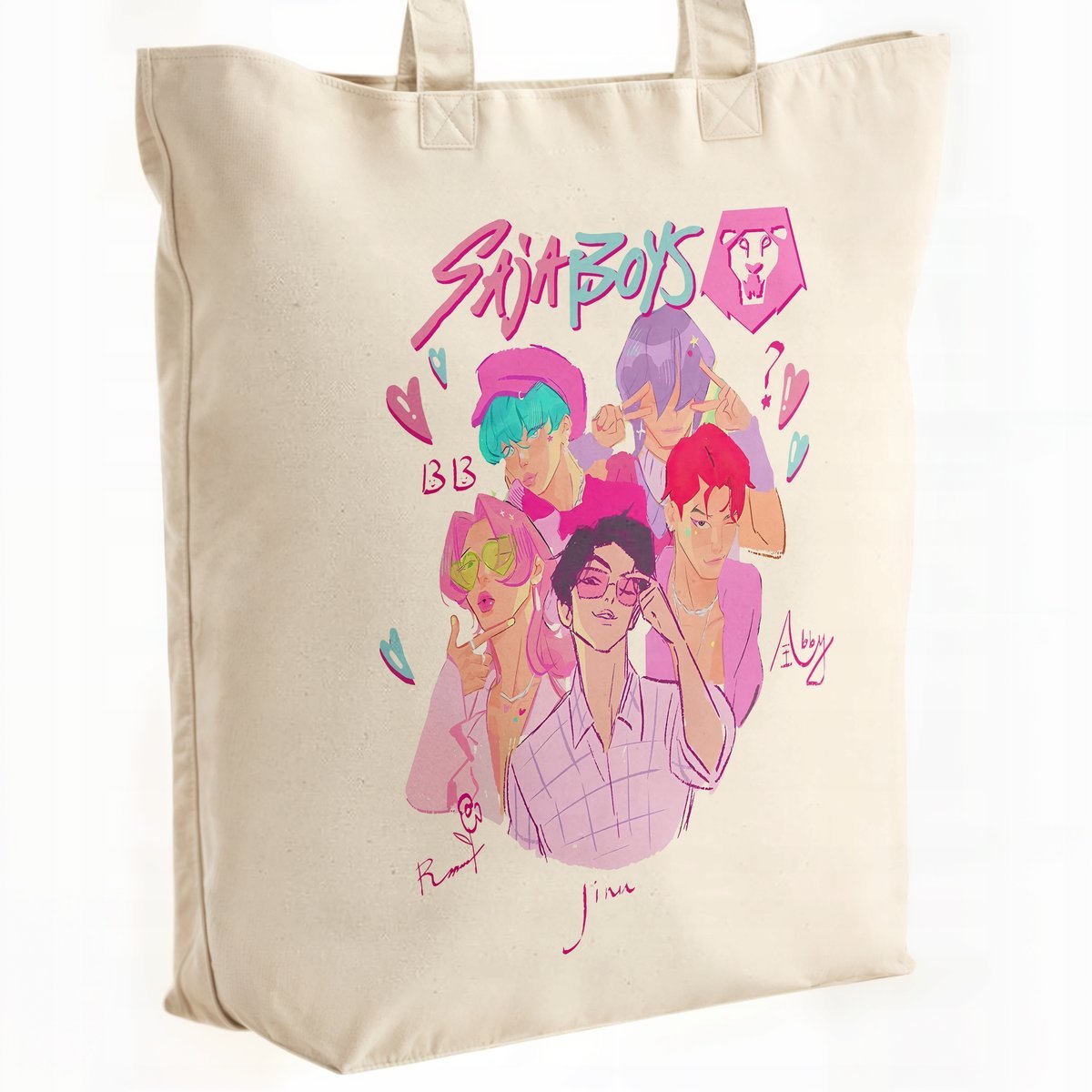 Torba bawełniana premium KPopowe Łowczynie Demonów Huntrix Saja Dla Fanów