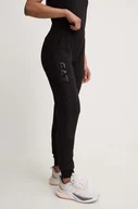 Spodnie damskie - EA7 Emporio Armani spodnie dresowe kolor czarny z nadrukiem TJTXZ.8NTP85 - miniaturka - grafika 1