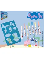 Zabawki kreatywne - Happy People Kreda drogowa "Peppa Pig" - 18 m+ - miniaturka - grafika 1
