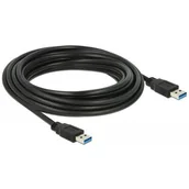 Kable USB - Delock Kabel USB 3.0 5m AM-AM czarny AKDEKKU30000030 - miniaturka - grafika 1