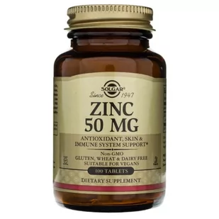 Solgar Cynk 50 mg - 100 tabletek - Witaminy i minerały - miniaturka - grafika 2