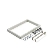 Meble do szkół i przedszkoli - Zestaw kółek do regału bibliotecznego STORY, moduł dodatkowy, jednostronny - miniaturka - grafika 1