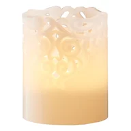 Dekoracje domu - Biała woskowa świeczka LED Star Trading Clary, wys. 10 cm - miniaturka - grafika 1