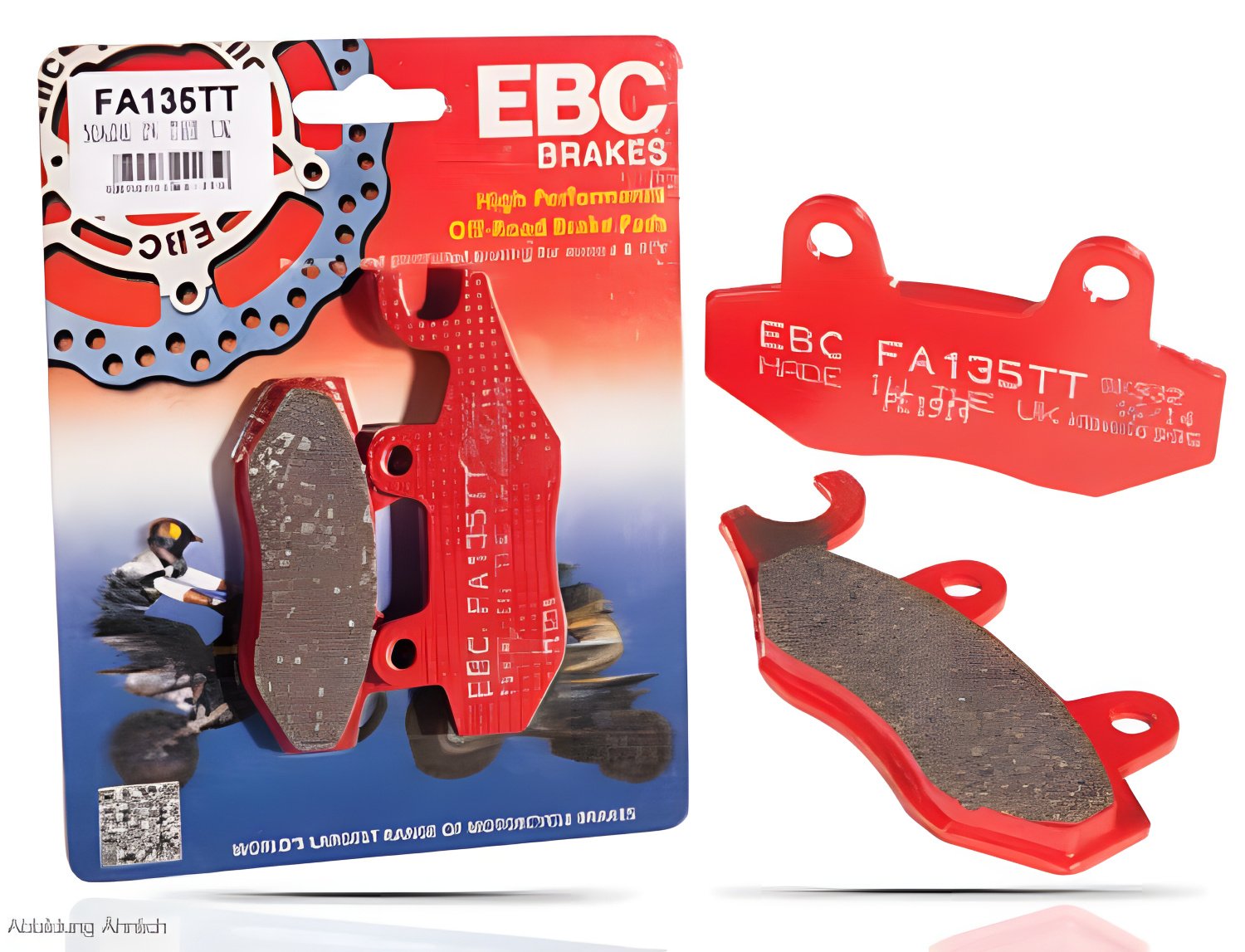 Klocki hamulcowe EBC FA368TT Redstuff ceramiczne sportowe klocki hamulcowe z ABE do KTM EXC-F Sixdays EXC RACING, SWM SM R i Husqvarna TE SX-F TC RS BMW G X SX 85