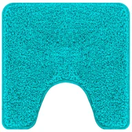 Dywaniki łazienkowe - vidaXL Turkusowy Mikrofibra Dywanik łazienkowy Okrągły Nowoczesny - miniaturka - grafika 1