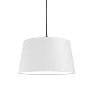 Lampy sufitowe - QAZQA Nowoczesna lampa wisząca czarna klosz biały 45cm - Pendel - miniaturka - grafika 1