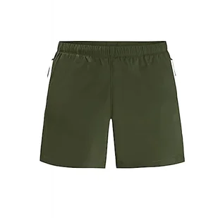 Jack Wolfskin Damskie szorty trekkingowe Oliwkowe 36 - Spodenki damskie - miniaturka - grafika 1
