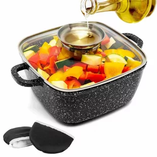 KonigHOFFER KINGSTONE GARNEK CERAMICZNY Z AROMATYZEREM 3,0 L INDUKCJA 5903313405386 - Garnki - miniaturka - grafika 1