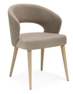 Krzesła - Stylowe beżowe krzesło tapicerowane - Zoni 3X - miniaturka - grafika 1