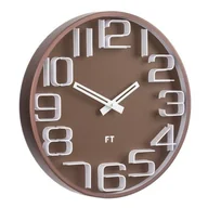 Zegary - Future Time FT8010BR Numbers Designerski zegar ścienny, śr. 30 cm - miniaturka - grafika 1