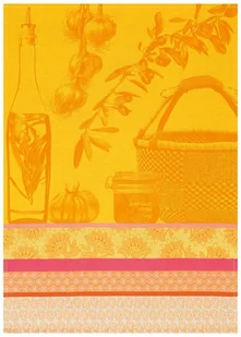 Le Jacquard Fran ais Ściereczka kuchenna Saveurs de Provence Żółta - Ściereczki, gąbki, czyściki - miniaturka - grafika 1