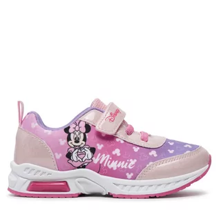 Buty dla dziewczynek - Sneakersy Mickey&Friends CP66-SS24-144DSTC Różowy - grafika 1