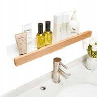 Półki łazienkowe - PÓŁKA Łazienkowa PRYSZNICOWA Kuchnia DREWNO Jasna - miniaturka - grafika 1