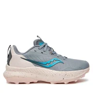 Buty sportowe damskie - Buty do biegania Saucony Blaze TR S10845 Szary - miniaturka - grafika 1
