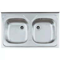 Zlewozmywaki - Genesis Primal 40 zlewozmywak 80x50 cm stal len 1124507 - miniaturka - grafika 1