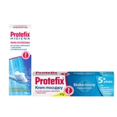 Higiena protez i aparatów ortodontycznych - Protefix® Krem mocujący 47 g + Pasta do czyszczenia protez zębowych i aparatów ortodontycznych,75 ml ZESTAW - miniaturka - grafika 1