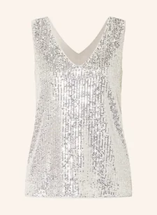 Inwear Top Z Siateczki Barbaraiw Z Cekinami silber - Koszulki i topy damskie - miniaturka - grafika 1