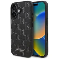 Etui i futerały do telefonów - Karl Lagerfeld KLHMP16MPKHPORPK iPhone 16 Plus 6.7" czarny/black hardcase Hot Stamp Magsafe - miniaturka - grafika 1