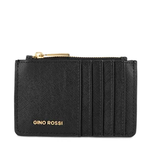 Etui na karty kredytowe Gino Rossi QYL0022 Czarny - Portfele - miniaturka - grafika 1
