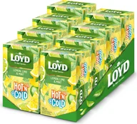 Herbata - Loyd Hot’N Cold - Cytryna, Limonka i Mięta - Zestaw 8 Sztuk - Ekspresowa Herbata Owocowa na Zimno i Ciepło, Cold Brew, Torebki Pakowane Pojedynczo - miniaturka - grafika 1