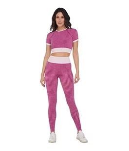Heart And Soul Damskie legginsy sportowe - Vichy White/Orchidea - Legginsy - miniaturka - grafika 1